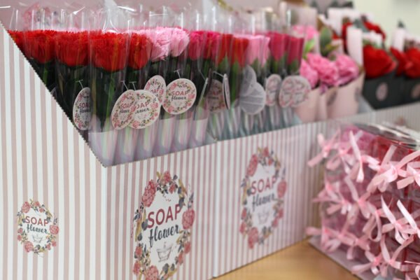 Flor de Sabao Rosa - Tam. Medio - Image 5